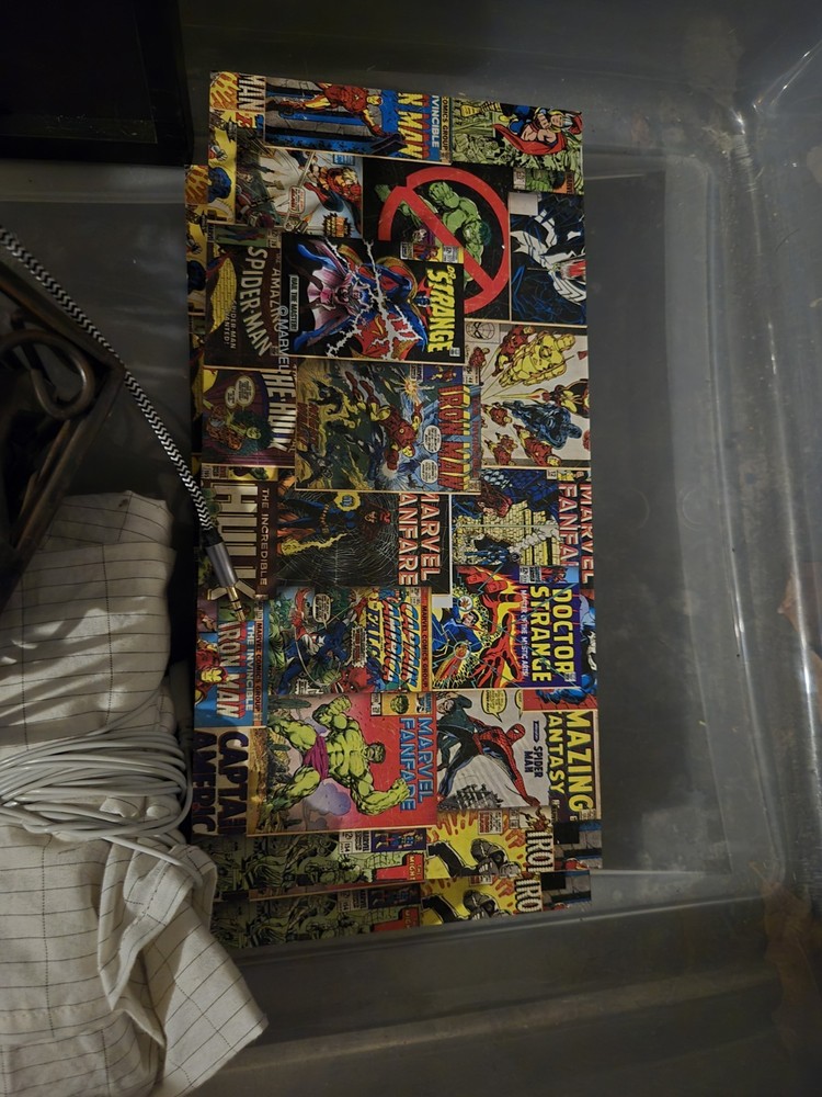 Two Marvel Studios Shelves