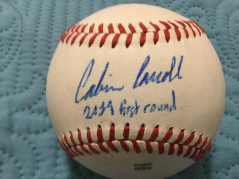 CORBAIN CARROLL SIGNED MNOR LEAGUE SIGNED BASEBALL/DIAMONDBACKS 2019 FIRST RD