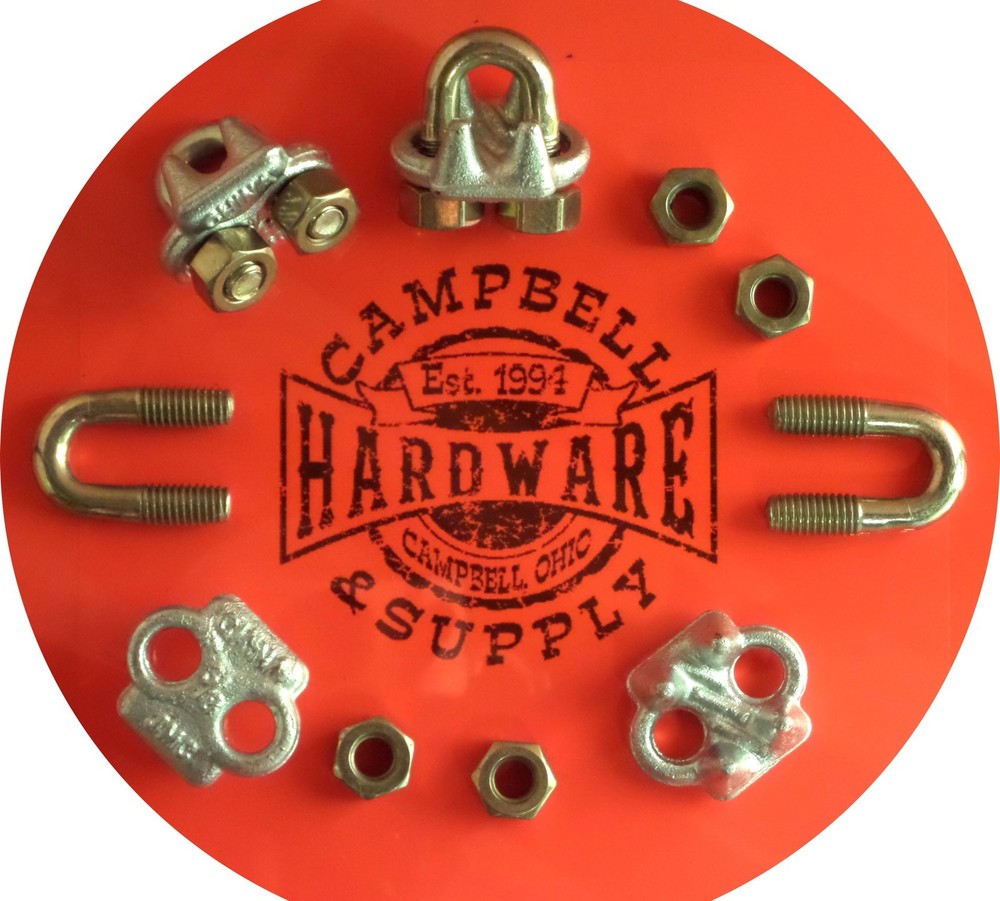 Wire Cable Clip 5/8 Galvanized Drop Forged Wire Rope Clips 12 pieces