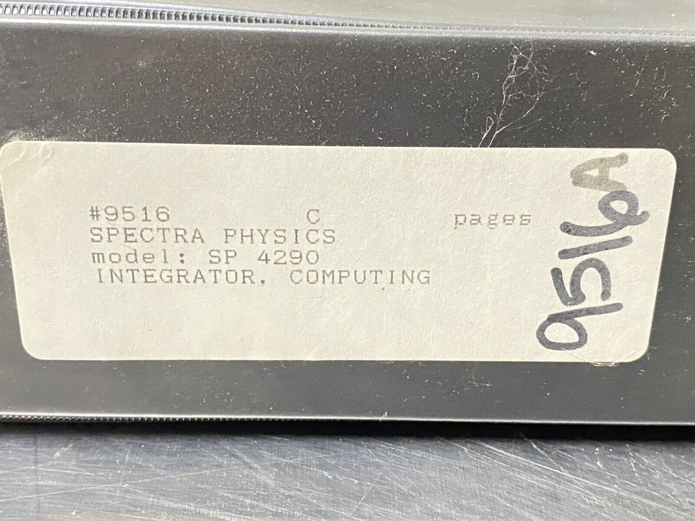Spectra-Physics SP 4290 Computing Integrator - Users Guide / Instruction Manual