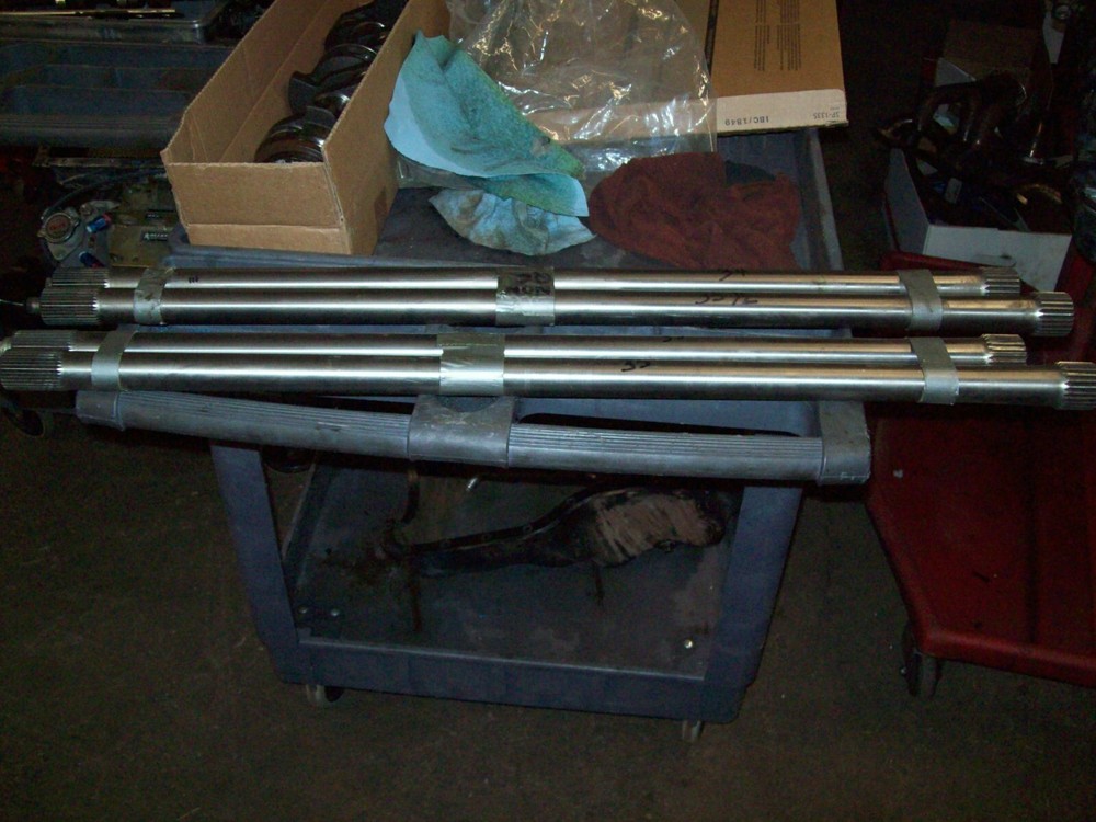 Winters solid titanium axles - 31/24 spline - 34 / 35.5 inches
