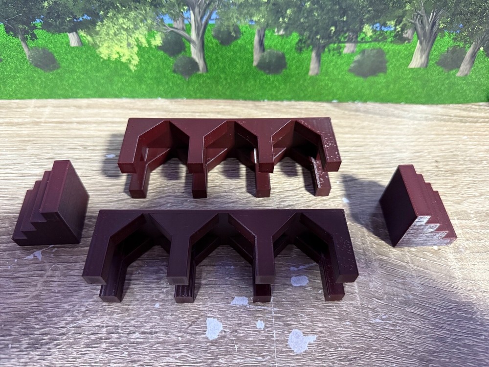 G Scale Loading Dock for Cargo Loading -Two 5 inch x 1.25 Inch Sections w/ Steps