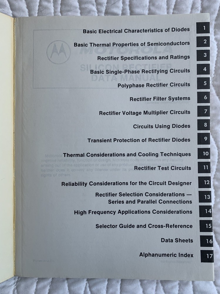 MOTOROLA Silicon Rectifier Manual 1980