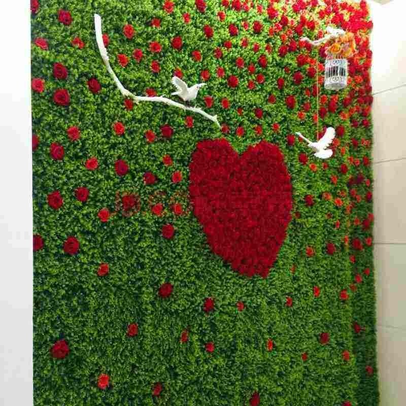 Plastic Encrypted Eucalyptus Simulation Plant Background Decoration 23.6x15.7''