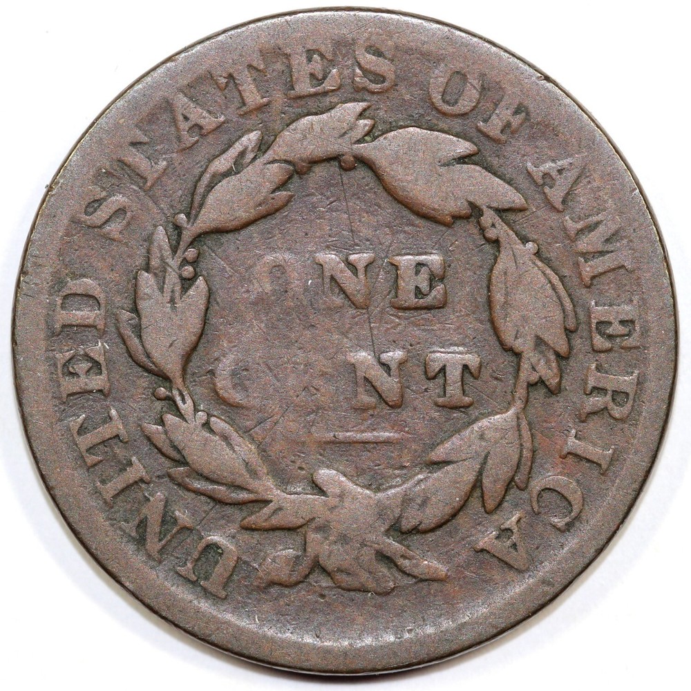 1831 1c Coronet or Matron Head Large Cent