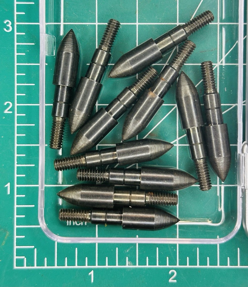 12pcs 100 Grain Field Points Target Practice Crossbow Arrow Points Arrow Tips