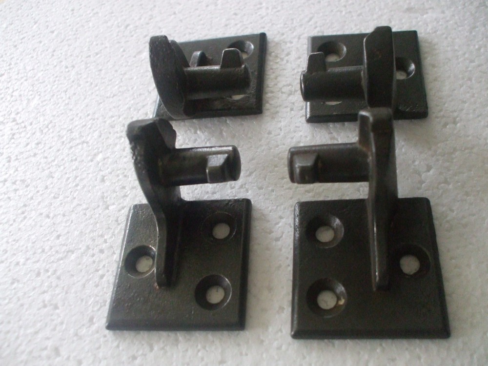 4 VINTAGE CAST IRON LIFT OFF SHUTTER HINGES