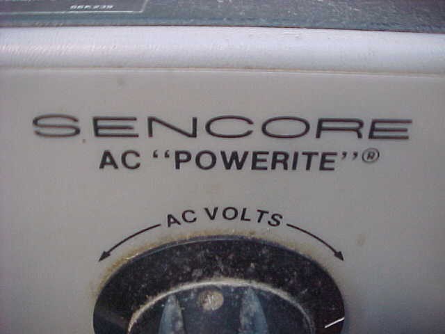 Sencore Ac “Powerite” Variable Isolation Transformer And Safety Analyzer