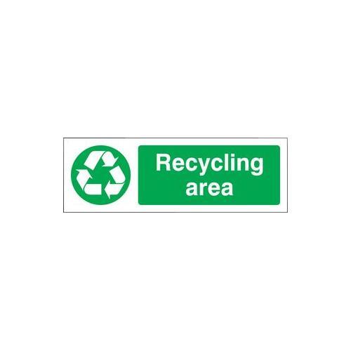RT06201 Plastic Hard Area Recycling Sign 16611M