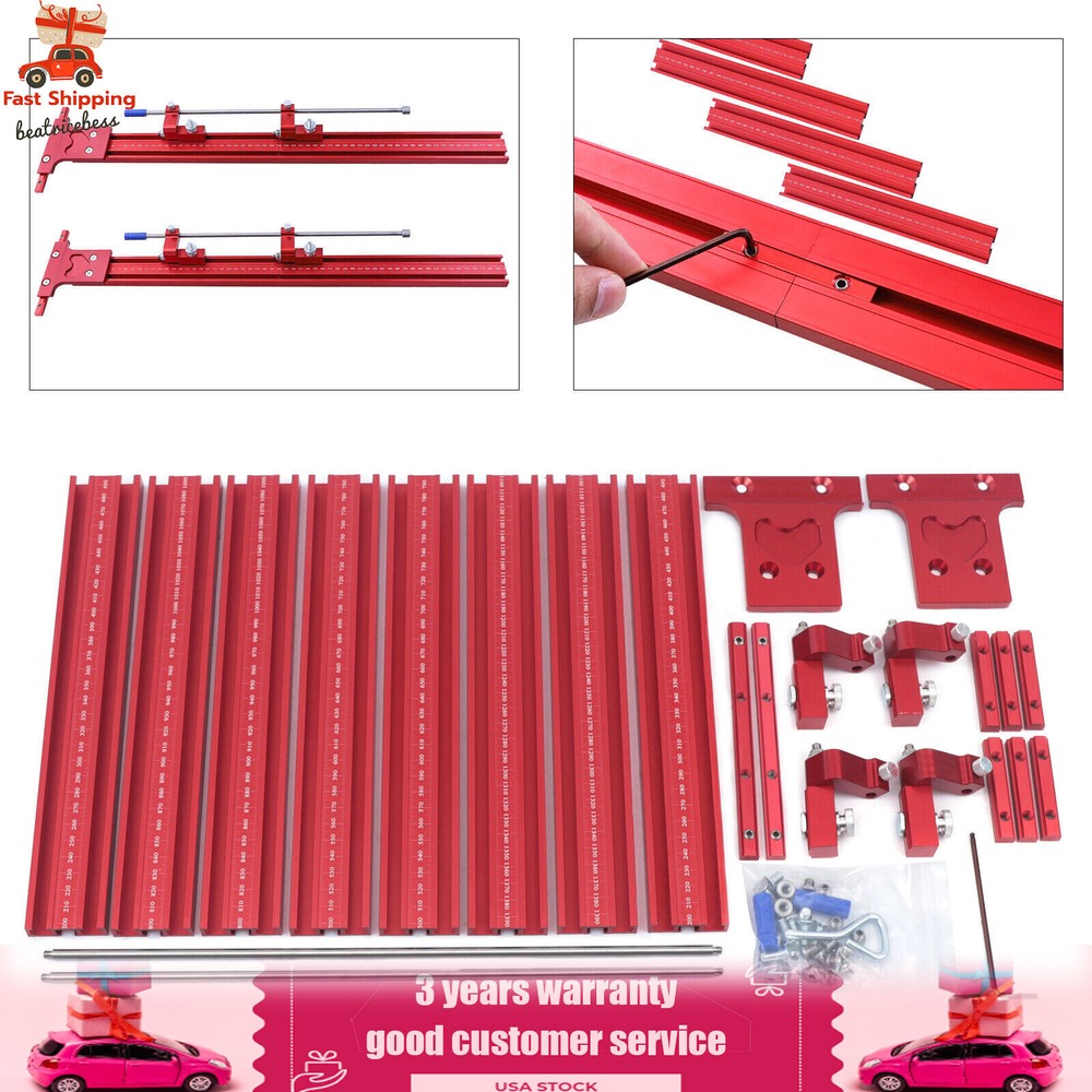 Parallel Rail Guide System Track Saw Woodworking Guide Carpentry Tool Set 120cm