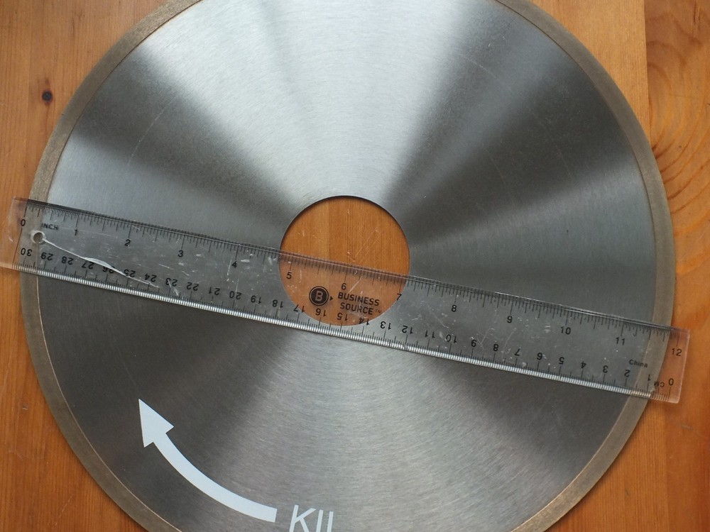 TechDiamondTools Diamond Continuous Rim Lapidary Saw Blade, 12 inch