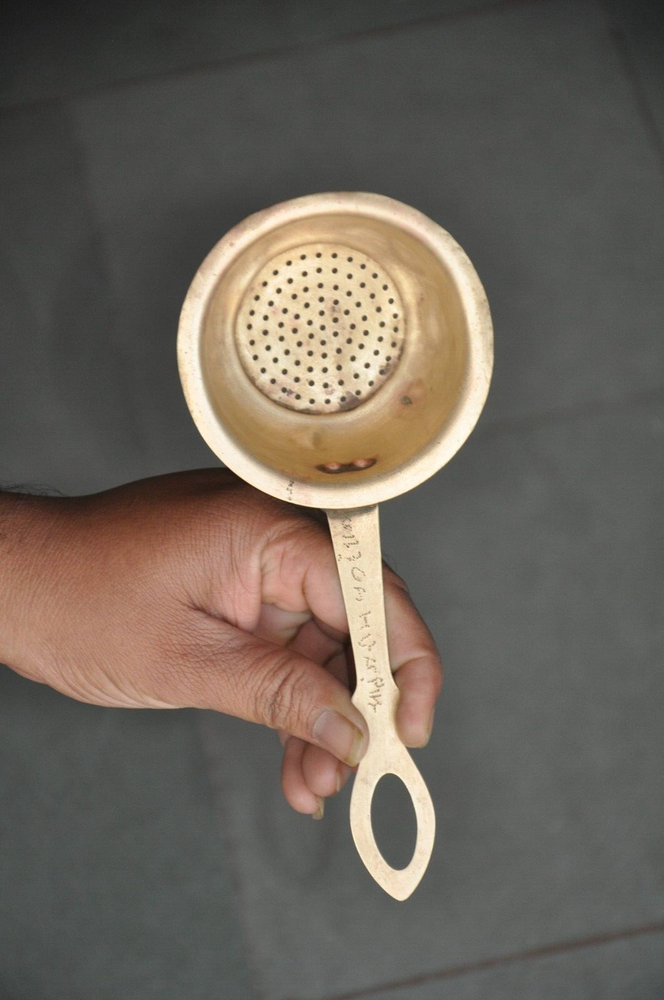 3 Pc Vintage Brass Handcrafted Fine Quality Tea Strainers