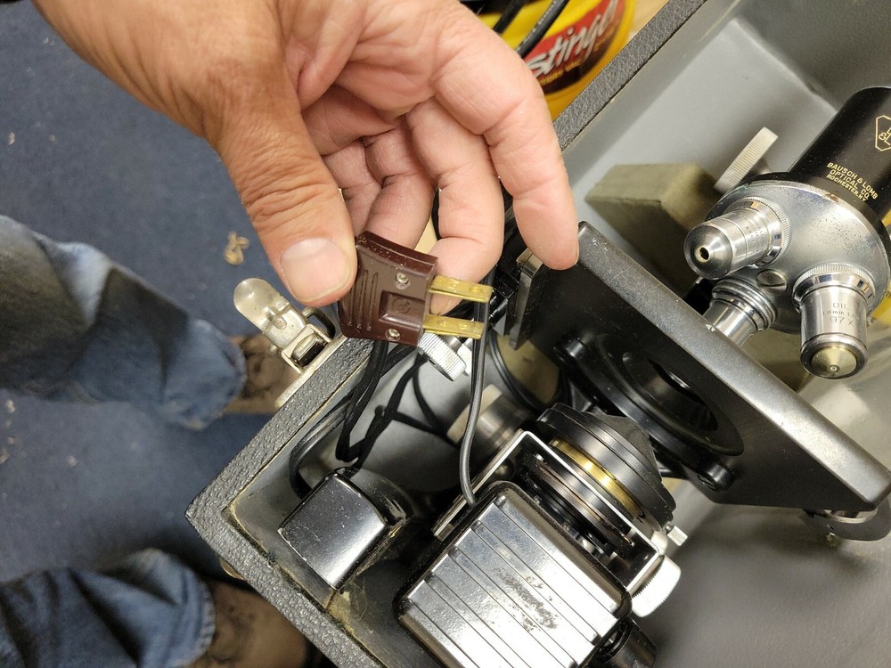 Antique BAUSCH & LOMB OPTICAL CO. VINTAGE MICROSCOPE