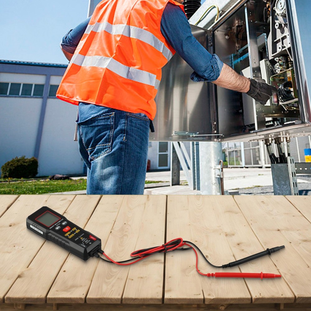 Handheld HT93 Multimeter with LED Flashlight and Auto Shutdown Feature