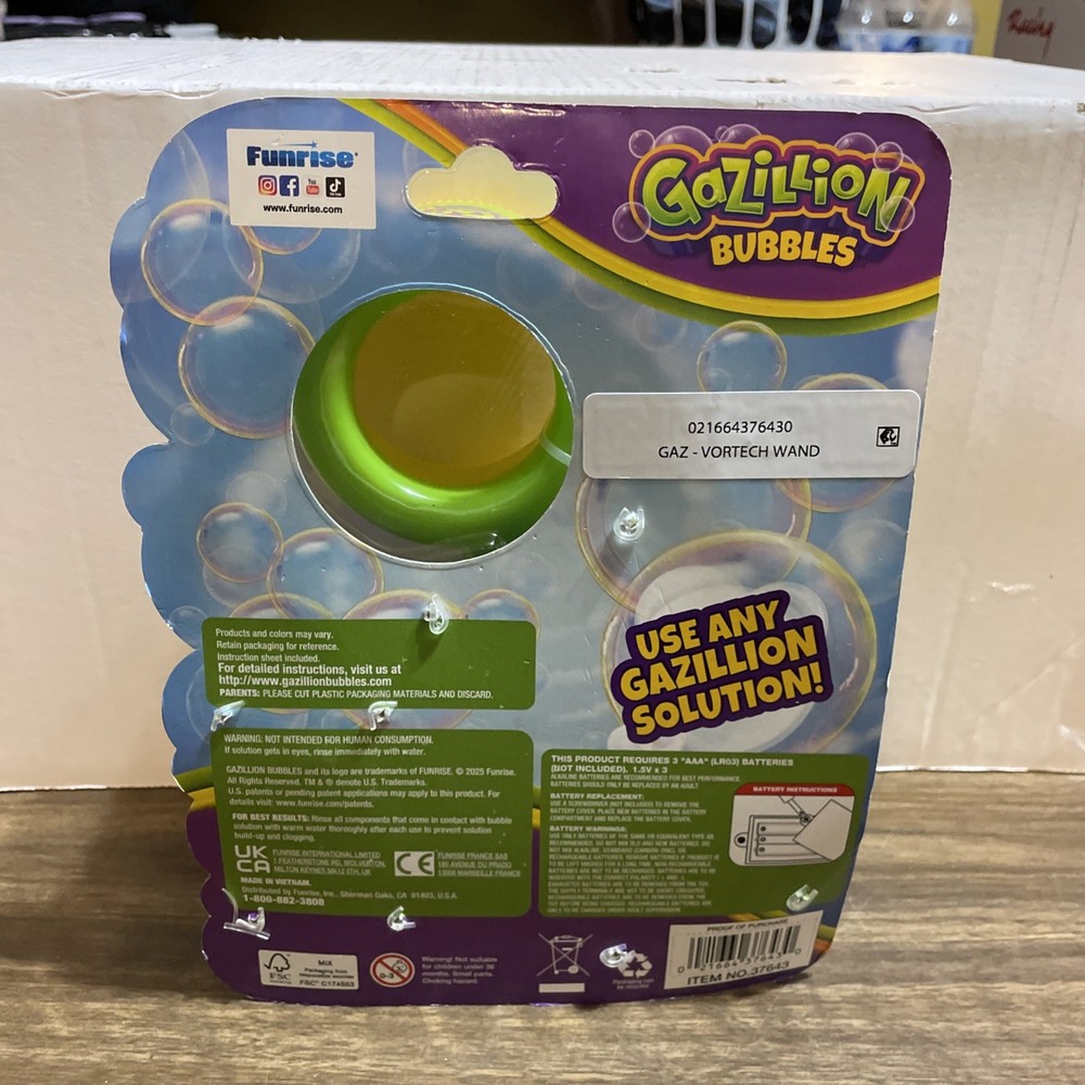 Vortech Wand Gazillion Bubbles Includes 4oz bubble solution C7