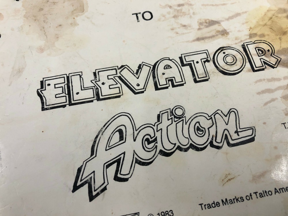Taito Wild Western Elevator Action Arcade Game Machine Conversion Manual