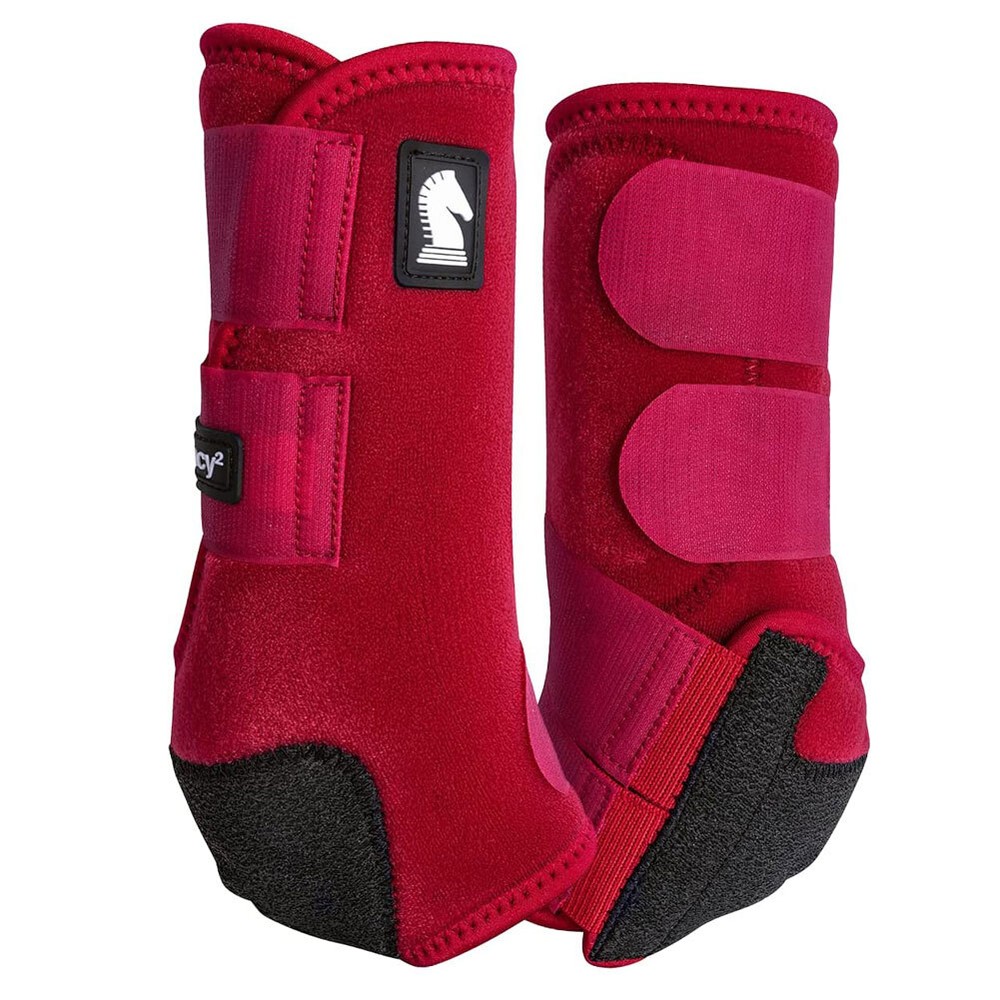 CLASSIC EQUINE Legacy2 Crimson Front Support Boots (CLS102CM)