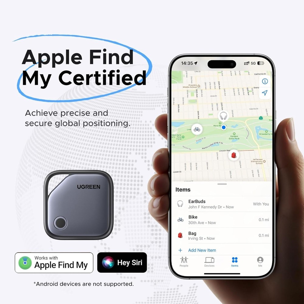 UGREEN FineTrack Air Tracker Tags (iOS Only) 4 Pack,