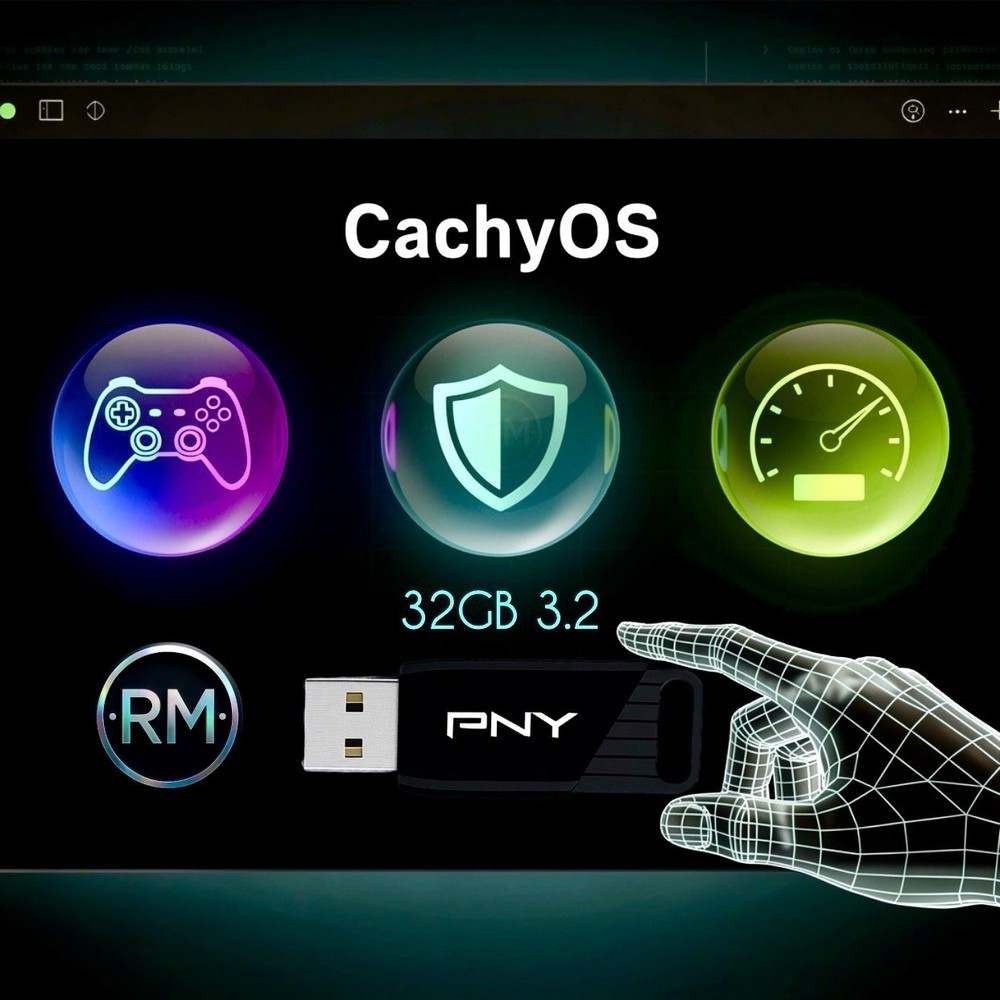 Cachy OS Linux Bootable USB Drive | Live Installer | 32GB 3.2