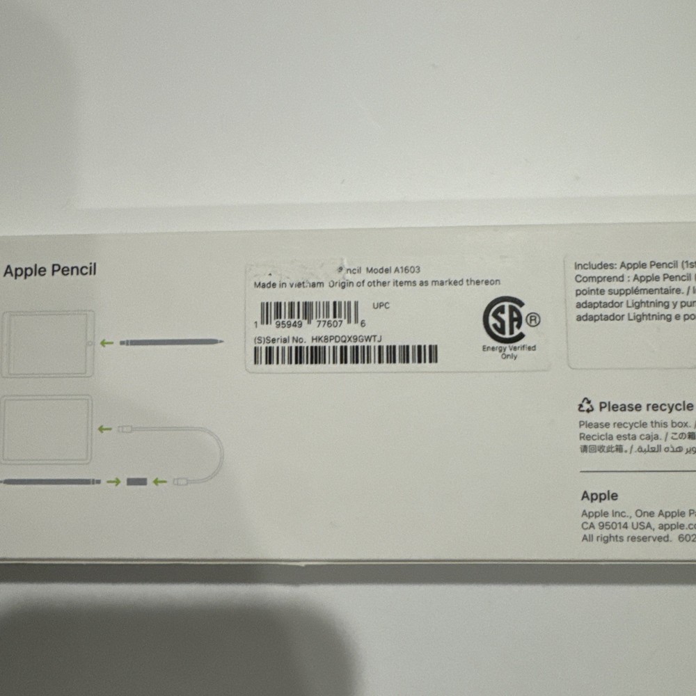 Apple Pencil 1st Generation