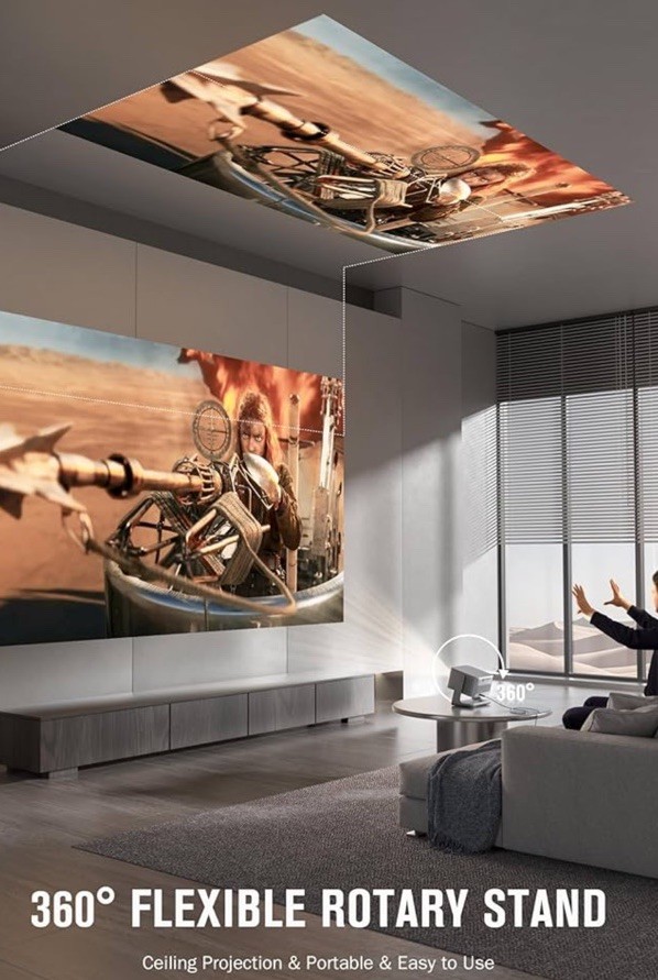 4K Projector with WiFi and Bluetooth