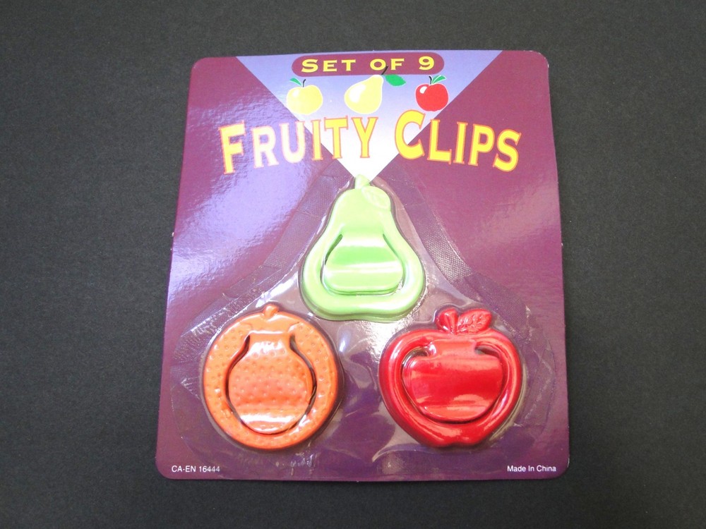 Set of 9 Fruity Clips