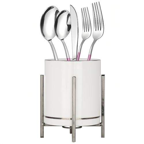 Farmhouse Flatware Holder for Dinner Silver Trims A-Silver Bracket(1 Pcs)