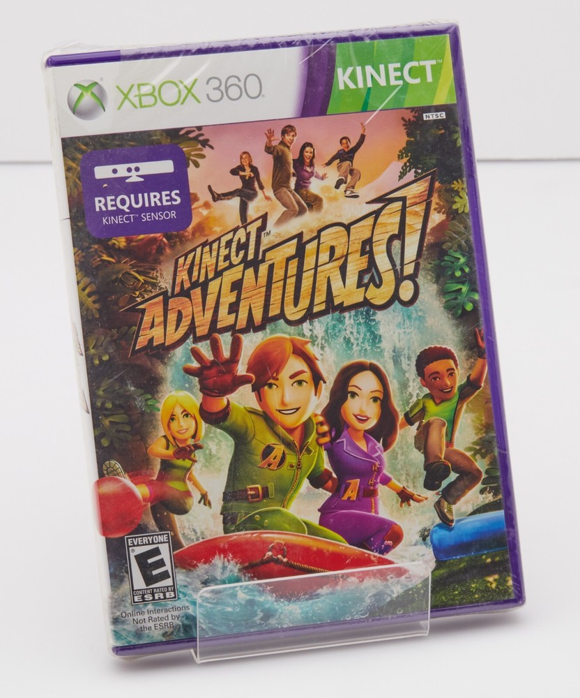 Microsoft Xbox 360 Kinect Motion Sensor Bar Black & 4 Games Bundle 3 ARE NEW!!