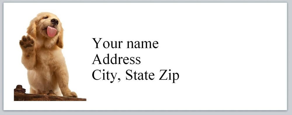 30 Address Labels Dog (P 184)