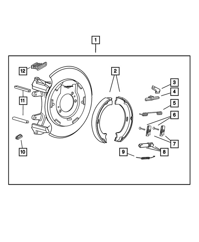 Genuine Mopar Park Brake Shoe Return Spring 5093393AA