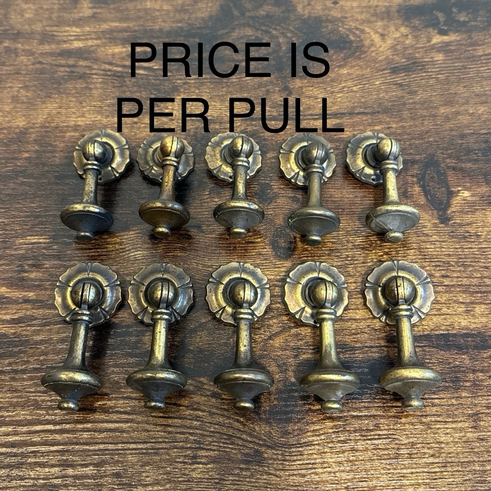 Drexel Esperanto Drawer Pull / Price Is Per Pull /Teardrop Brass Dresser Handle