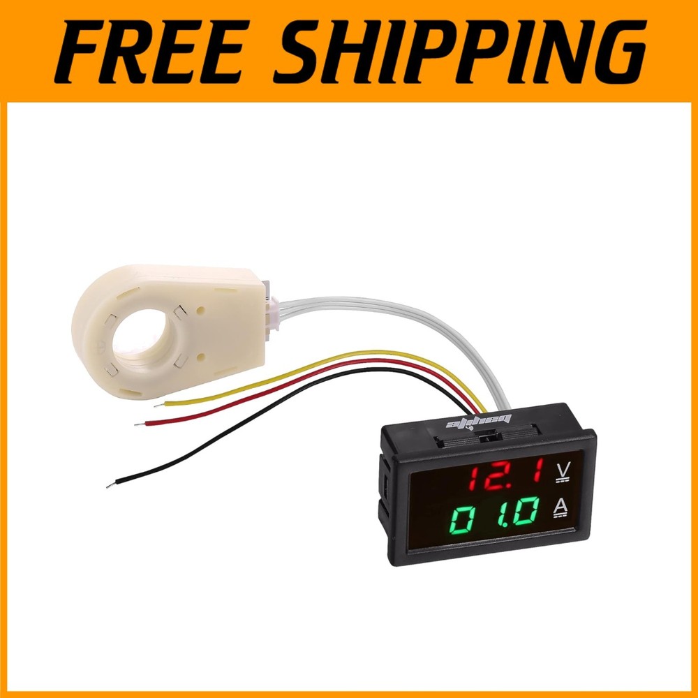 Dual Display Current Voltage Meter 5-100V 100A