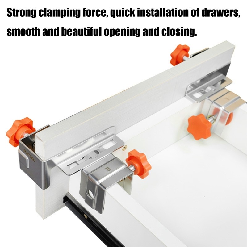 Drawer Panel Stabilizers Clip Drawer Front Installation Clamp Side Mount Design