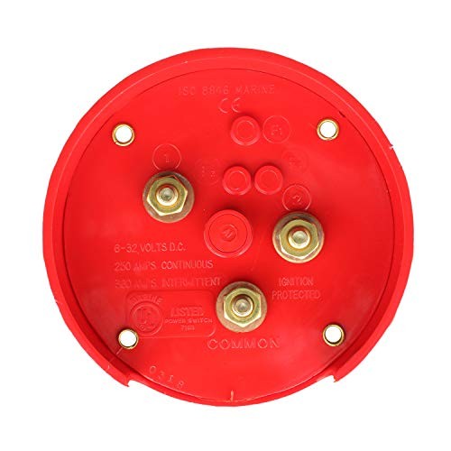 Battery Select Disconnect Isolator Cutoff, Dual, 12 -50V Switch