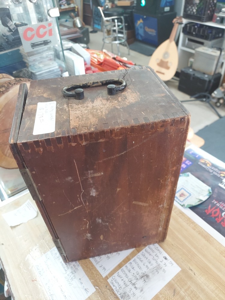 E. Leitz Wetzlar Brass Microscope In Box