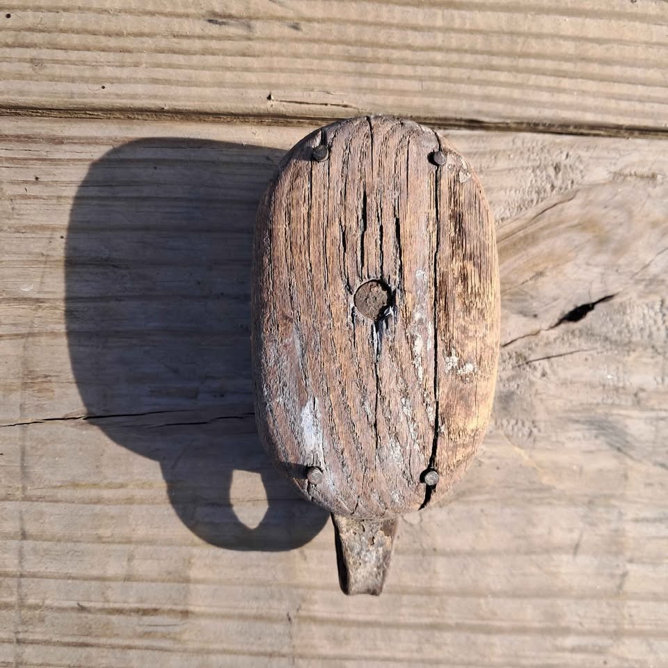 Antique Wood Block Pullies, 2