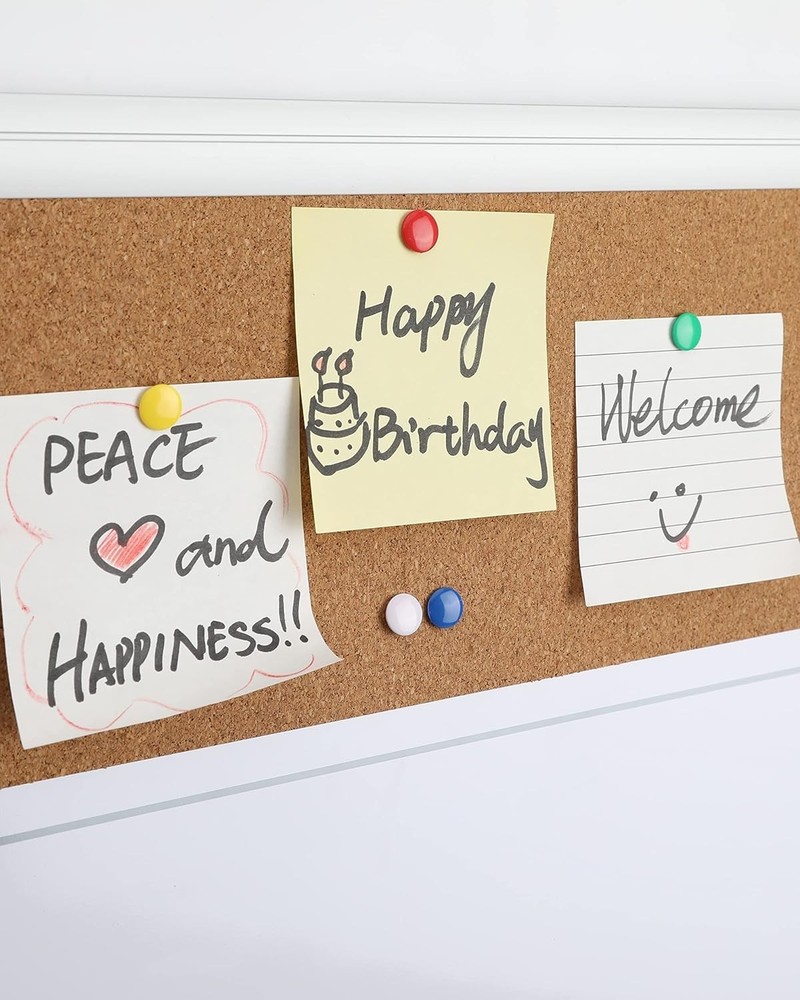 500 Pack Vinyl Thumbtacks: Decorative Push Pins for Document Organization