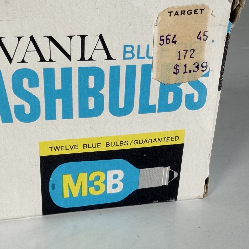 Sylvania Blue Dot Flashbulbs M3B 12-Pack in Original Packaging