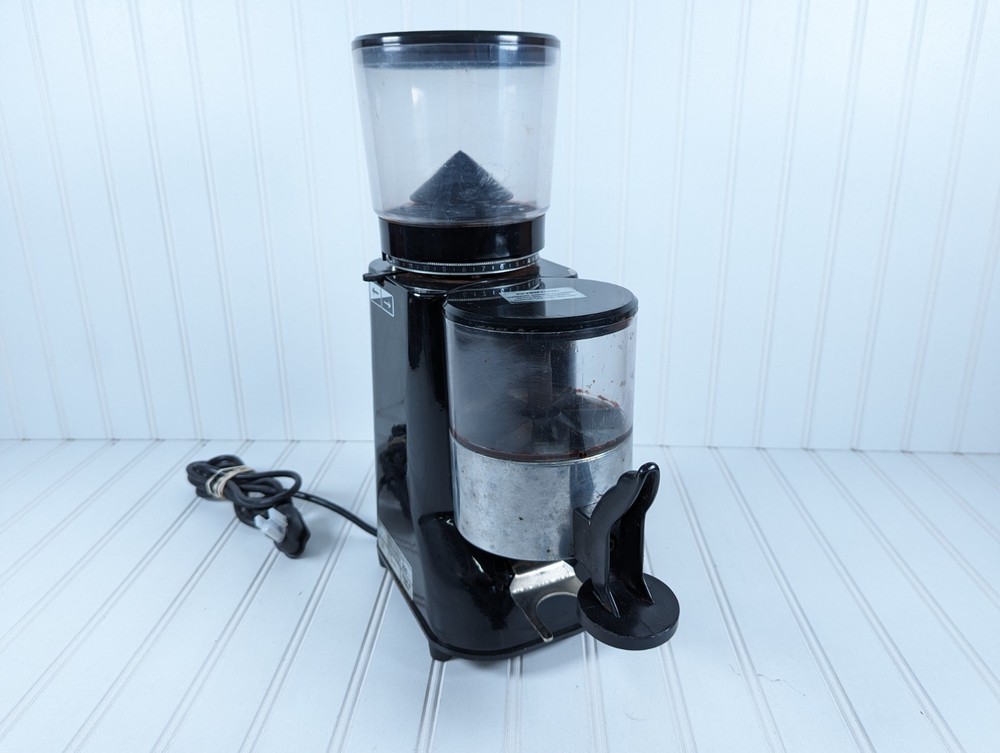 Pasquini Moka H Chrome Espresso Coffee Bean Grinder Adjustable Doser Free Ship