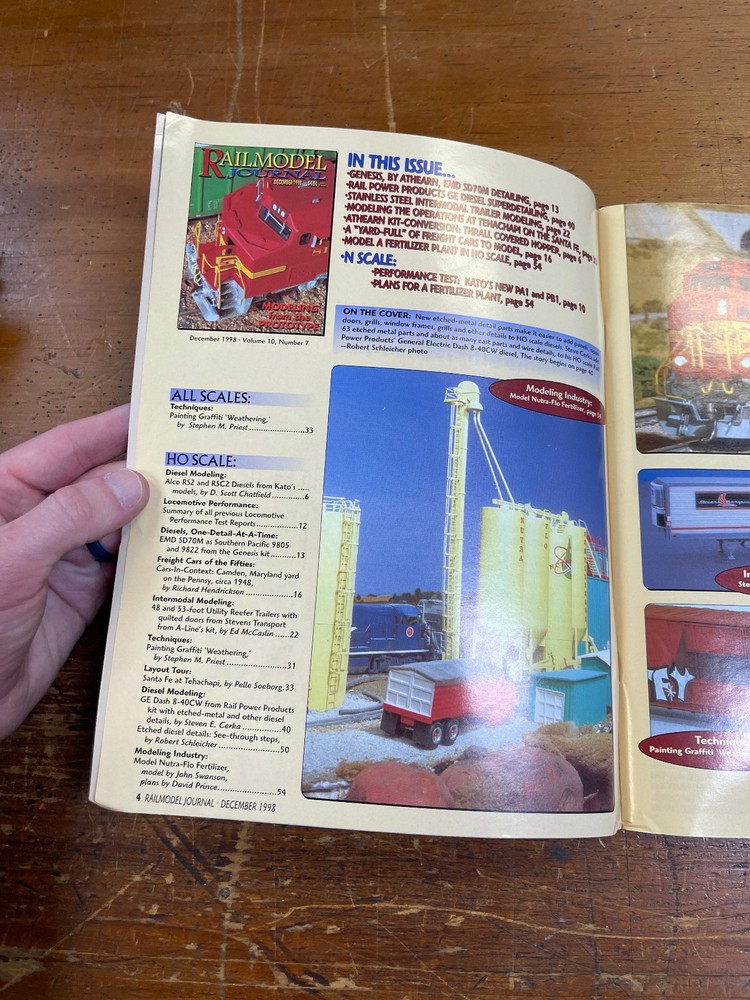 Railmodel Journal ~ December 1998 ~ Volume 10, No. 7 ~ Modeling from Prototype