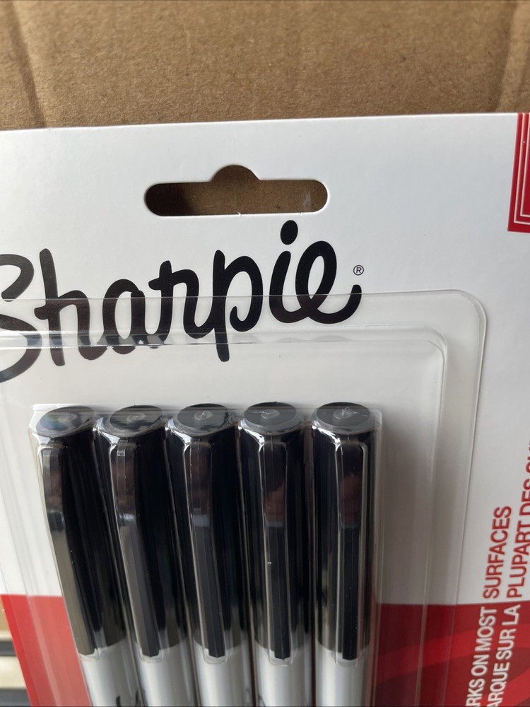 Sharpie 37665PP Permanent Markers, Ultra Fine, 5 Pack