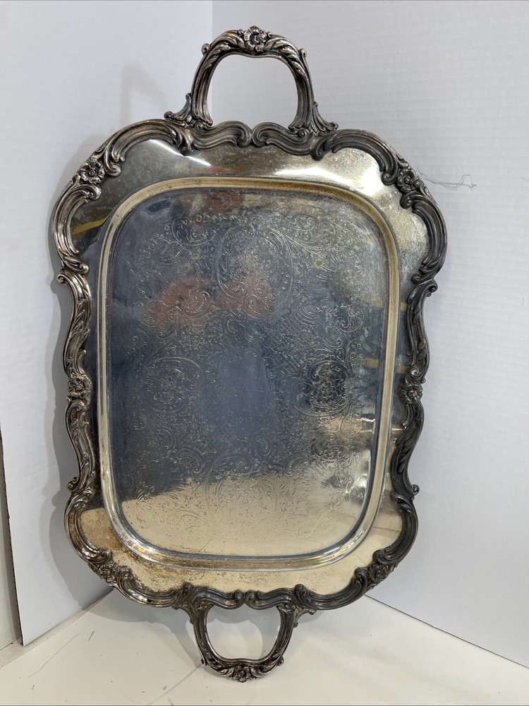 Vintage guildcraft silversmiths serving tray