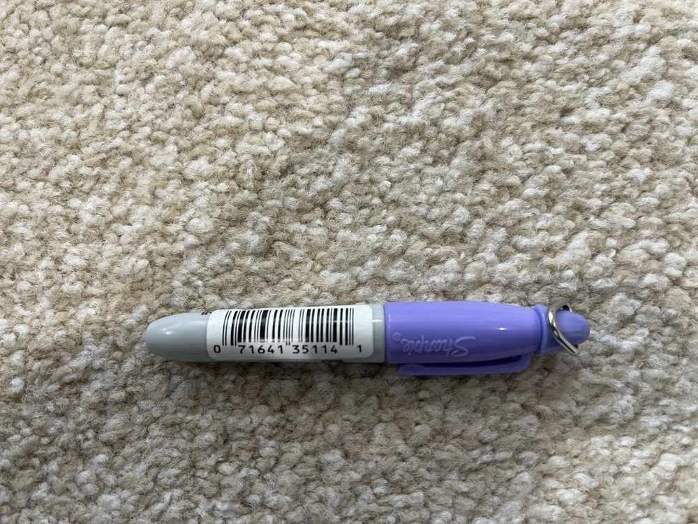 Sharpie 35114 Lilac Mini Permanent Markers, Fine Point, 1 each