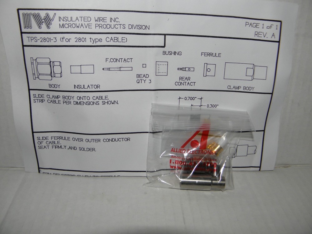 IW Microwave TPS-2801-3 Connector