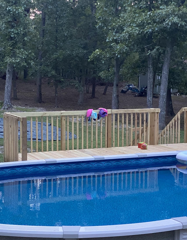 4' X 16' Above Ground Pool Deck Kit
