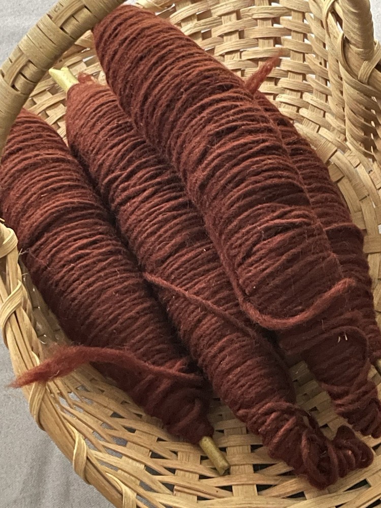 Wool Spools For Weaving ?? - 4 Spools- Brown