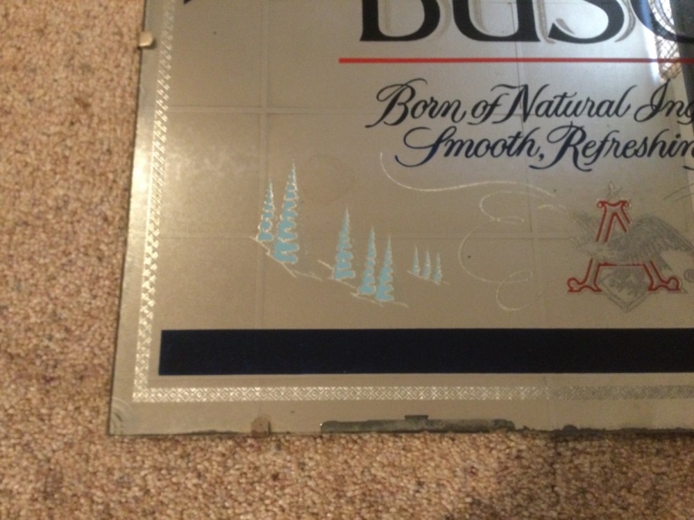 Busch Beer Frameless Mirror 21.5 x 18