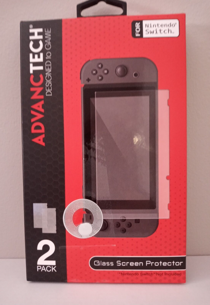 ADVANCTECH Nintendo Switch Glass Screen Protector 2 Pack NIB