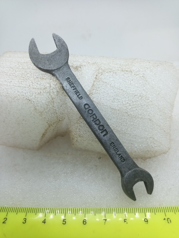 Vintage Gordon Tools Sheffield 8 & 10 mm Open End Spanner