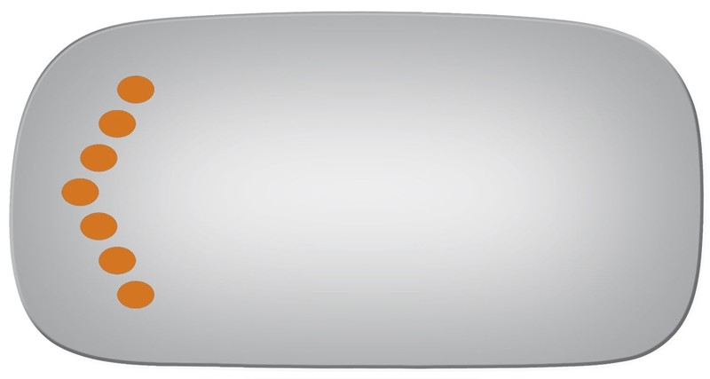 Mirror Glass For 06-08 Lucerne, Dts Driver Side Replacement - Signal Etch